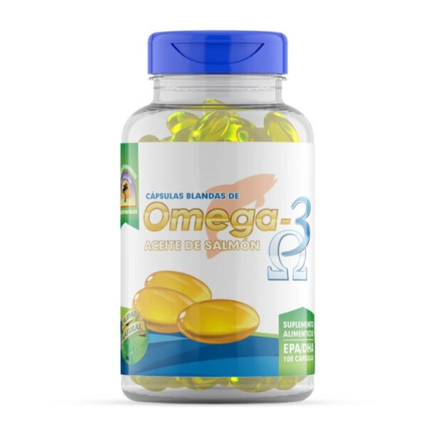Omega 3 Aceite de Salmon 100 Caps el Mana