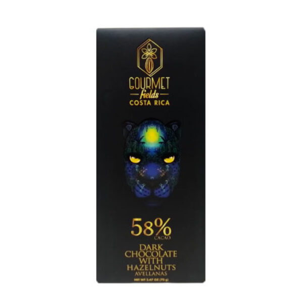 Tableta Chocolate Oscuro 58% Cacao c/Avellanas 100g Gourmet Fields