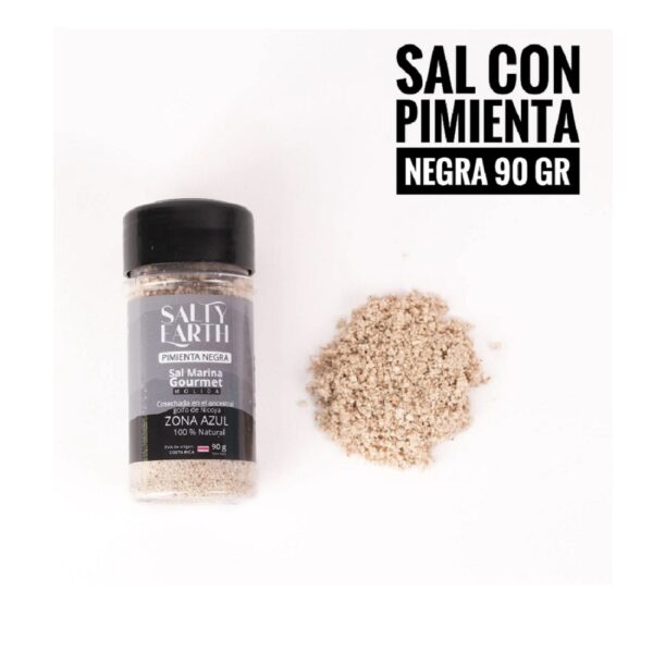 Salty Earth Sal con Pimienta Negra 90gr Salero